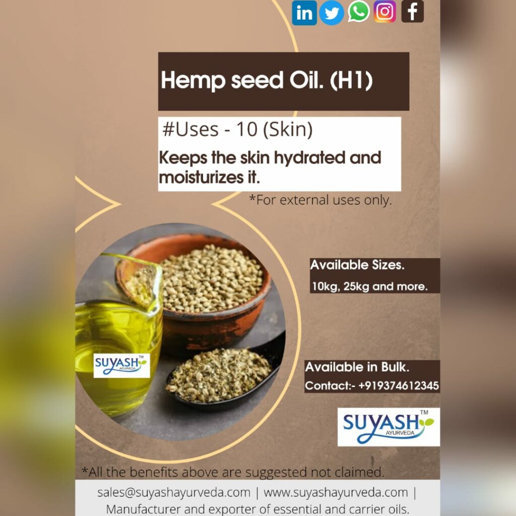 Hemp Seed Oil Suyash Ayurveda